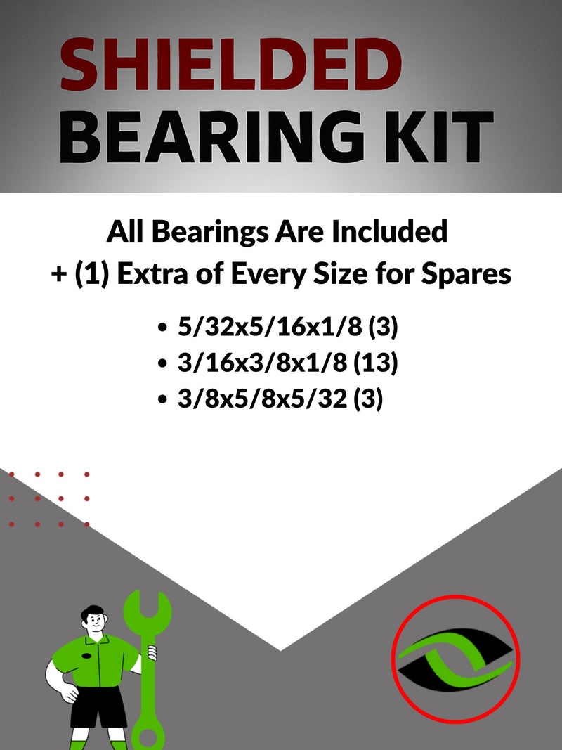 Upgrade Your RC Car with Rubber Shielded Bearings for Associated RC10T3 T3 7003 | ass004r - High Performance Upgrade | Durable & Reliable - by J-M SUPPLIES