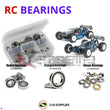J-M SUPPLIES - RCScrewZ Rubber Shielded Bearing Kit ass041r for Associated RC18T2/B2 RTR 1/18 Scale | RCX - 