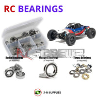 Representative image of an RCScrewZ rubber-sealed bearing kit for Team Associated SC10B RS RTR 1/10 2WD Buggy (9050); exact bearing sizes and quantities vary by RC model.