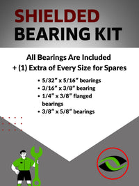 Upgrade Your RC Car with Rubber Shielded Bearings for Associated RC10 Worlds 6002 | ass057r - High Performance Upgrade | Durable & Reliable - by J-M SUPPLIES