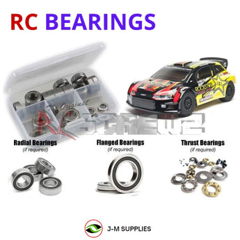 J-M SUPPLIES RC Parts Store - RCScrewZ Rubber Shielded Bearing Kit ass060r for Team Associated ProRally 4WD RTR 1/10 Electric 4WD On-Road Rally Car (#7070, #ASC7070) | UPG