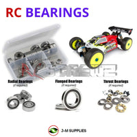 Representative image of an RCScrewZ rubber-sealed bearing kit for Team Associated RC8B3.1e 1/8 Electric 4WD Buggy (80936); exact bearing sizes and quantities vary by RC model.