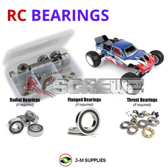 J-M SUPPLIES RC Parts Store - RCScrewZ Rubber Shielded Bearing Kit ass093r for Team Associated RC10T4.3 RTR 1/10 Electric 2WD Off-Road Stadium Truck (#7058) | UPG