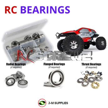 J-M SUPPLIES - RCScrewZ Rubber Shielded Bearing Kit axi006r for Axial AX10 Ridgecrest AXA90019 RC Car | RCX - 