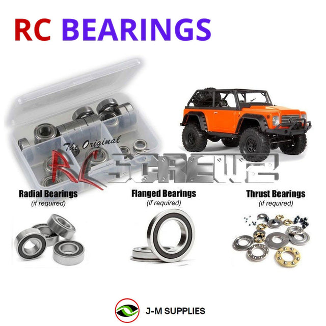 RCScrewZ Rubber Shielded Bearing Kit axi010r for Axial Racing SCX10 Dingo 1/10 Electric 4WD Rock Crawler Kit (#90021 / AX90021 / AXI90021) | SET