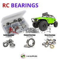 Representative image of an RCScrewZ rubber-sealed bearing kit for Axial SCX10 Deadbolt 1/10 Electric 4WD Crawler (90044); exact bearing sizes and quantities vary by RC model.