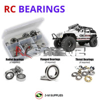 Representative image of an RCScrewZ rubber-sealed bearing kit for Axial SCX10 Jeep C/R 1/10 Electric 4WD Crawler (90035); exact bearing sizes and quantities vary by RC model.