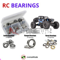 Representative image of an RCScrewZ rubber-sealed bearing kit for Axial RR10 Bomber 1/10 Electric 4WD Rock Racer (90048); exact bearing sizes and quantities vary by RC model.