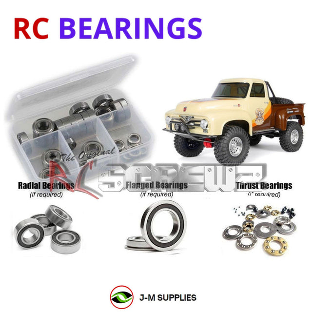 RCScrewZ Rubber Shielded Bearing Kit axi029r for Axial Racing SCX10 II 1955 Ford F-100 RTR 1/10 Electric 4WD Rock Crawler Trail Truck (#AXI03001) | SET
