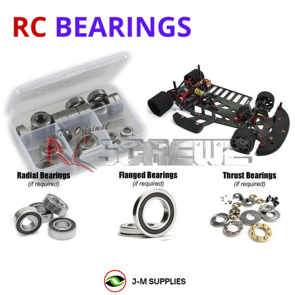 J-M SUPPLIES RC Parts Store - RCScrewZ Rubber Shielded Bearing Kit crc010r for CRC BattleAxe 2.0 RT Oval #1900 RC Car | RCX