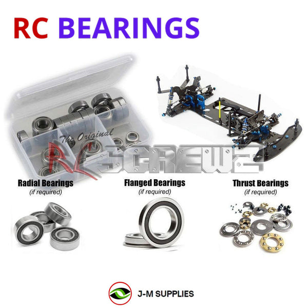 J-M SUPPLIES RC Parts Store - RCScrewZ Rubber Shielded Bearing Kit cus010r for Custom Works Intimidator 7 0980 RC Car | RCX