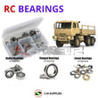 J-M SUPPLIES - RCScrewZ Rubber Shielded Bearing Kit czr017r for Cross RC FC-6 1/12 6X6 (#CZRFC6) | SET - 