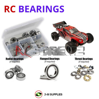 J-M SUPPLIES - RCScrewZ Rubber Shielded Bearing Kit dhk002r for DHK Hobby Raz-R BL Truggy RC Car | SET - 