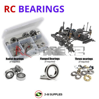 J-M SUPPLIES - RCScrewZ Rubber Shielded Bearing Kit ele010r for Element RC Enduro Trail Truck Kit 2 (#40114) | SET - 