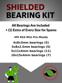Upgrade Your RC Car with Rubber Shielded Bearings for HPI RS4 Mini Pro Mazda | hpi021r - High Performance Upgrade | Durable & Reliable - by J-M SUPPLIES