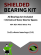 Upgrade Your RC Car with Rubber Shielded Bearings for HPI RS4 Mini Nitro Pro | hpi022r - High Performance Upgrade | Durable & Reliable - by J-M SUPPLIES