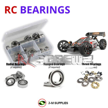 J-M SUPPLIES RC Parts Store - RCScrewZ Rubber Shielded Bearing Kit hpi064r for HPI Racing Trophy Buggy Flux 1/8 Electric 4WD Brushless Off-Road Buggy (#107016) | RCX
