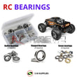 Representative image of an RCScrewZ rubber-sealed bearing kit for HPI Savage XL Octane 1/8 Gas 4WD Monster Truck (109073); exact bearing sizes and quantities vary by RC model.