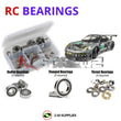 Representative image of an RCScrewZ rubber-sealed bearing kit for HPI RS4 Sport 3 Flux Porsche 911 GT3 RSR 1/10 Elec 4WD (114350); exact bearing sizes and quantities vary by RC model.