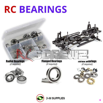 Representative image of an RCScrewZ rubber-sealed bearing kit for HPI Venture SBK Scale Builder 1/10 Electric 4WD Crawler (117255); exact bearing sizes and quantities vary by RC model.