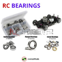 Representative image of an RCScrewZ rubber-sealed bearing kit for HPI Nitro RS4 3 Evo+ NSX 1/10 Nitro 4WD Touring (10055); exact bearing sizes and quantities vary by RC model.