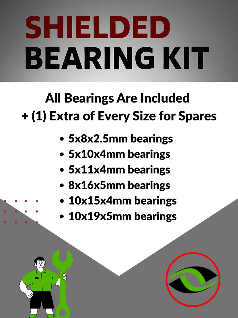 Infographic: 'Choose Wisely for Your Need for Speed' – Highlights Metal Shielded Bearings as the top choice for unbeatable on-road RC car performance - 