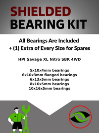 Upgrade Your RC Car with Rubber Shielded Bearings for HPI Savage XL Nitro SBK 4WD | hpi109r - High Performance Upgrade | Durable & Reliable - by J-M SUPPLIES