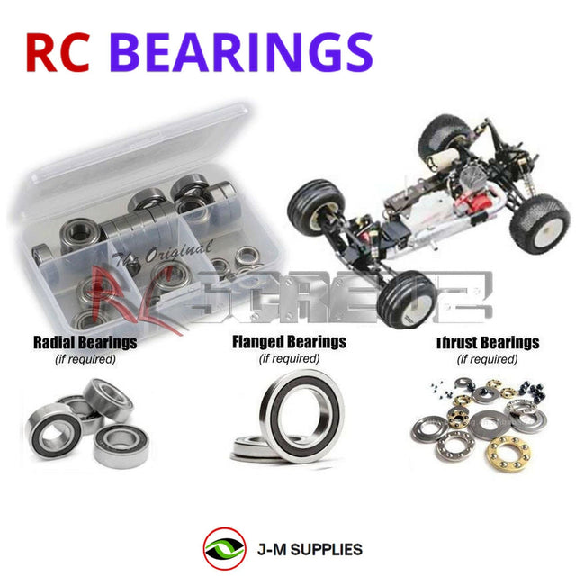 RCScrewZ Rubber Shielded Bearing Kit kyo014r for Kyosho PureTen GP Ultima ST Type-R 1/10 Nitro 2WD Stadium Truck (31971) | SET
