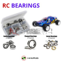 Representative image of an RCScrewZ rubber-sealed bearing kit for Kyosho Ultima ST EP 1/10 Electric 2WD Truck (30952); exact bearing sizes and quantities vary by RC model.