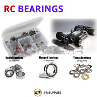 Representative image of an RCScrewZ rubber-sealed bearing kit for Kyosho Evolva WC 2005 1/8 Nitro 4WD On-Road (31285); exact bearing sizes and quantities vary by RC model.