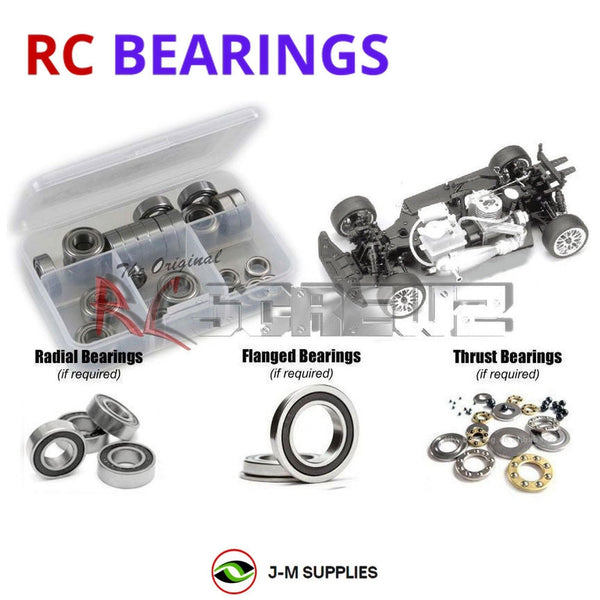 J-M SUPPLIES RC Parts Store - RCScrewZ Rubber Shielded Bearing Kit kyo060r for Kyosho PureTen GP Alpha2 1/10 Nitro 4WD On-Road Touring Car | PRO