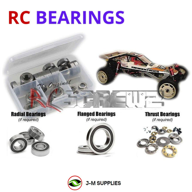 RCScrewZ Rubber Shielded Bearing Kit kyo073r for Kyosho Ultima 1/10 Electric 2WD Off-Road Racing Buggy (3115) | SET