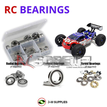 J-M SUPPLIES - RCScrewZ Rubber Shielded Bearing Kit kyo140r for Kyosho Inferno Neo ST #33002 RC Car | SET - 