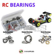 J-M SUPPLIES - RCScrewZ Rubber Shielded Bearing Kit kyo141r for Kyosho MP9 TKI-3 #31788 RC Car | SET - 