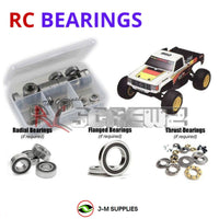 Representative image of an RCScrewZ rubber-sealed bearing kit for Kyosho Outlaw Rampage 1/10 Nitro 2WD Trophy Truck (3073); exact bearing sizes and quantities vary by RC model.