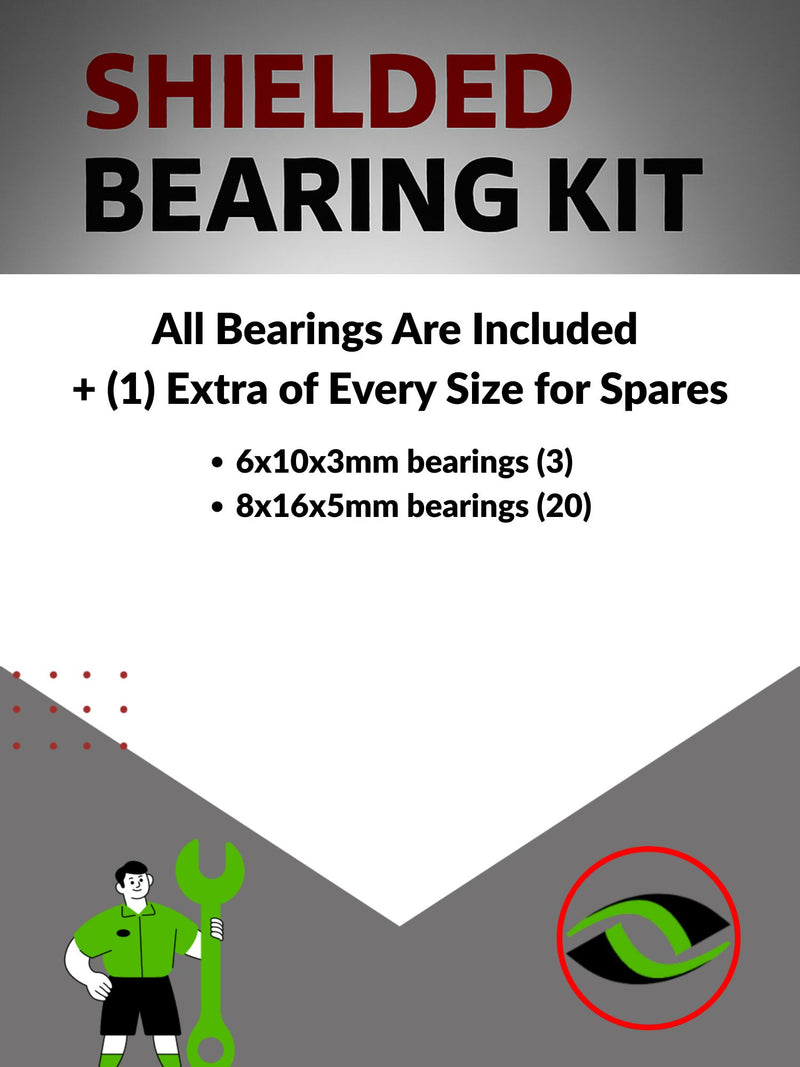Upgrade Your RC Car with Rubber Shielded Bearings for Kyosho Landmax F-150 31982 | kyo210r - High Performance Upgrade | Durable & Reliable - by J-M SUPPLIES