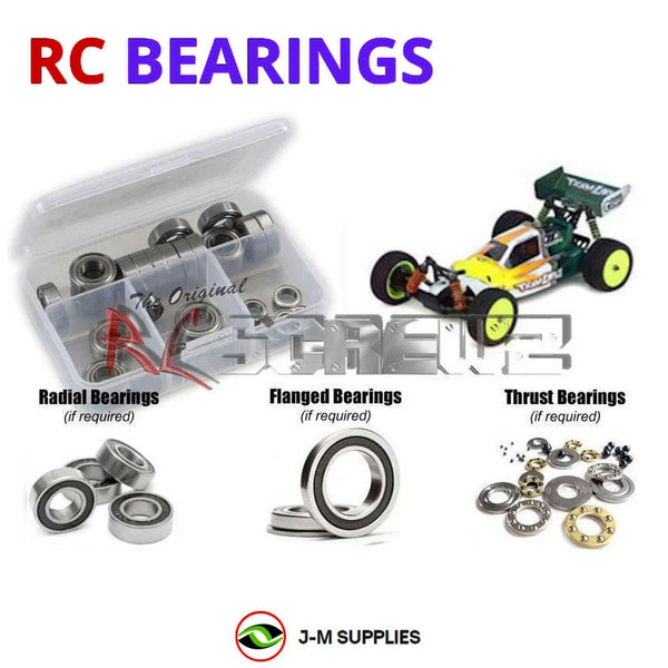 J-M SUPPLIES RC Parts Store - RCScrewZ Rubber Shielded Bearing Kit los014r for Team Losi XX-4 and XX-4 Worlds Edition 1/10 Electric 4WD Off-Road Buggy (LOSA0010, LOSA0011) | PRO