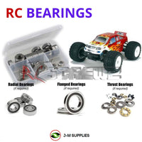 Representative image of an RCScrewZ rubber-sealed bearing kit for Team Losi LST2 1/8 Nitro 4WD Monster Truck (LOSB0015); exact bearing sizes and quantities vary by RC model.