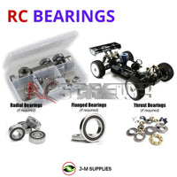 Representative image of an RCScrewZ rubber-sealed bearing kit for Losi 8IGHT RTR 1/8 Nitro 4WD Off-Road Buggy (LOS04000); exact bearing sizes and quantities vary by RC model.