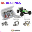 J-M SUPPLIES RC Parts Store - RCScrewZ Rubber Shielded Bearing Kit los052r for Losi TEN-T Nitro Truggy RTR 1/10 Nitro 4WD Off-Road Truggy (LOSB0126) | SET