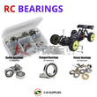 J-M SUPPLIES RC Parts Store - RCScrewZ Rubber Shielded Bearing Kit los060r for Losi 8ight-E 2.0 1/8 4WD (LOSA0806) RC Buggy | SET
