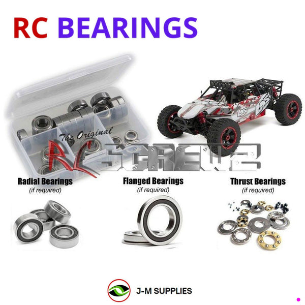 J-M SUPPLIES RC Parts Store - RCScrewZ Rubber Shielded Bearing Kit los071r for Losi Desert Buggy XL RTR 1/5 Gas 4WD Desert Buggy (LOS05001) | PRO
