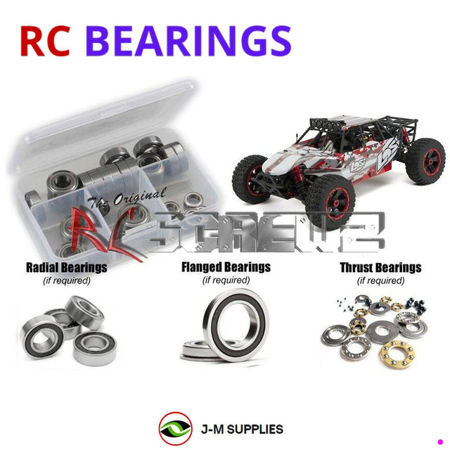 RCScrewZ Rubber Shielded Bearing Kit los071r for Losi Desert Buggy XL RTR 1/5 Gas 4WD Desert Buggy (LOS05001) | SET