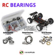J-M SUPPLIES RC Parts Store - RCScrewZ Rubber Shielded Bearing Kit los077r for Losi Mini 8ight-T RTR RC Car | PRO