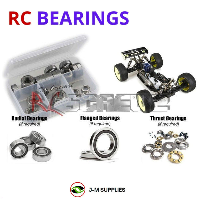 RCScrewZ Rubber Shielded Bearing Kit los079r for Team Losi Racing 8IGHT-T 3.0 Race Kit 1/8 Nitro 4WD Competition Truggy (TLR04001) | SET
