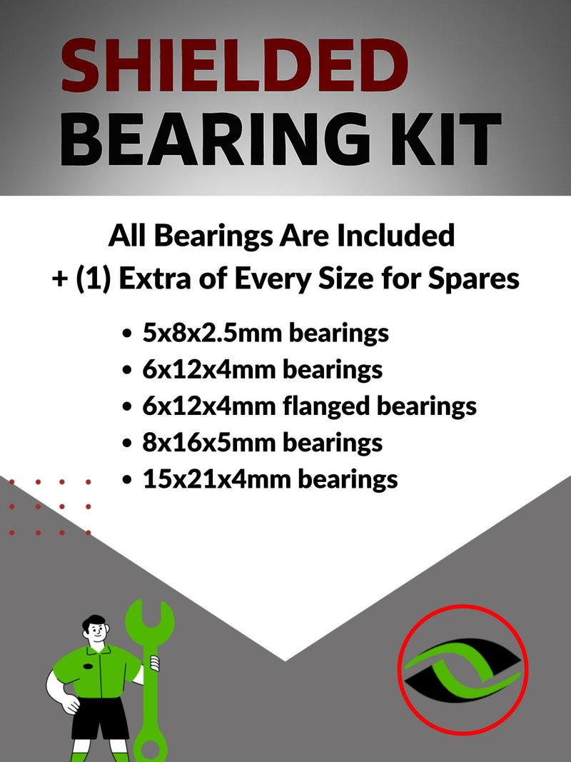 Upgrade Your RC Car with Rubber Shielded Bearings for Losi LST XXL2-E | los083r - High Performance Upgrade | Durable & Reliable - by J-M SUPPLIES