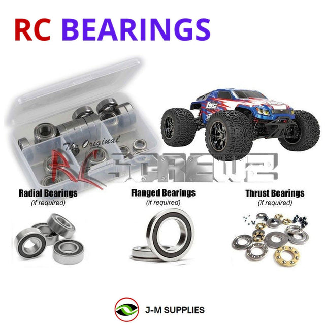 RCScrewZ Rubber Shielded Bearing Kit los083r for Losi LST XXL2-E RTR Brushless 1/8 Electric 4WD Monster Truck (LOS04004) | SET
