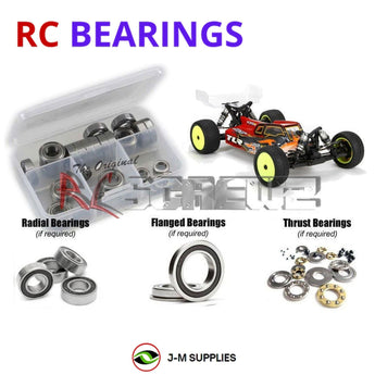 J-M SUPPLIES RC Parts Store - RCScrewZ Rubber Shielded Bearing Kit los092r for Team Losi Racing 22-4 2.0 Race Kit 1/10 Electric 4WD Off-Road Buggy (TLR03007) | PRO