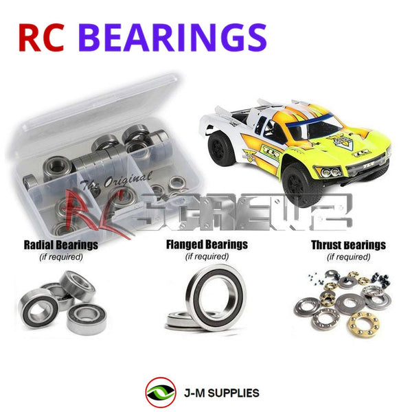 J-M SUPPLIES RC Parts Store - RCScrewZ Rubber Shielded Bearing Kit los094r for Losi TEN-SCTE 3.0 1/10 SC Truck (#TLR03008) | PRO