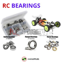 Representative image of an RCScrewZ rubber-sealed bearing kit for Losi TLR 22 4.0 1/10 Electric 2WD Buggy (TLR03013); exact bearing sizes and quantities vary by RC model.